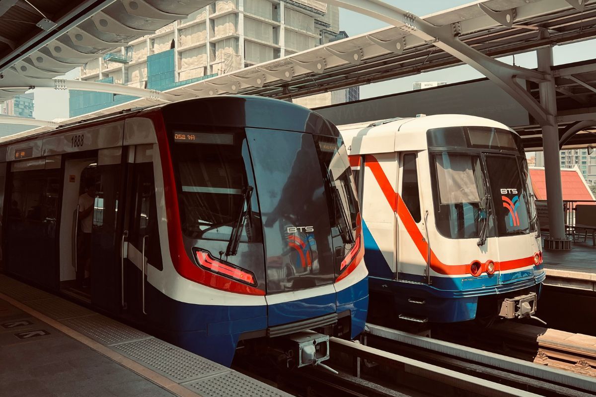 New and Old BTS skytrains