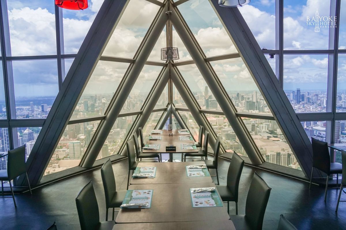 Roof top indoor restaurant